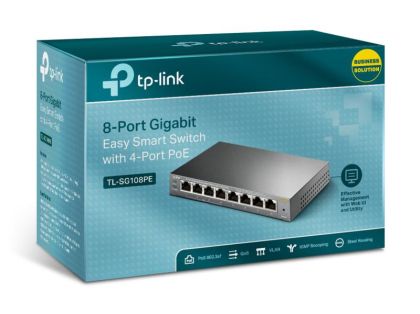 TPL SW 8-PORT GB EASY SMART + 4-PORT POE