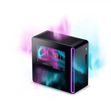 Desktop PC Alienware Aurora ACT1250, Procesor Intel Core Ultra 9 285K până la 5.7GHz, RAM 64GB DDR5 (2x32GB) 5200MHz, 1TB + 4TB SSD M.2 PCIe Gen4, NVIDIA GeForce RTX 5080 16GB GDDR7, Windows 11 Pro