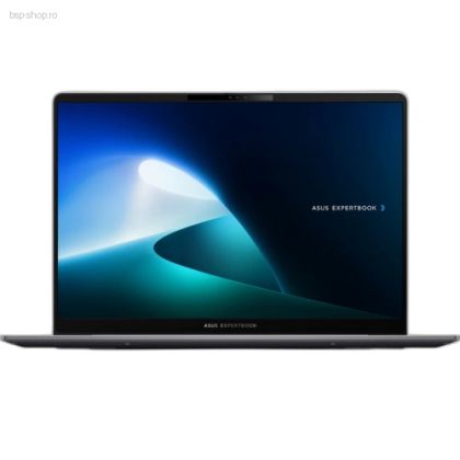 Laptop ASUS ExpertBook P5 P5405CSA-NZ0362 gri inchis vedere frontala cu ecran deschis.