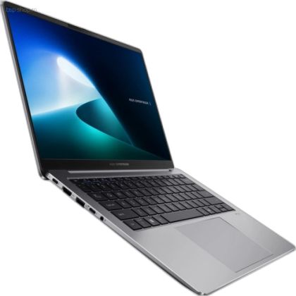Laptop ASUS ExpertBook P5 P5405CSA-NZ0362 gri inchis deschis vedere din unghi stanga cu tastatura.