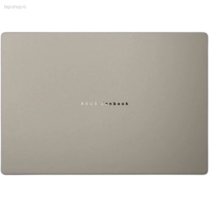 Laptop ultraportabil ASUS ZenBook A14 OLED UX3407RA-QD024X inchis vedere de sus capac.