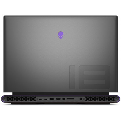 Laptop Dell Alienware M18 R2, Procesor gen 14 Intel Core i9-14900HX up to 5.8GHz, 18.0" QHD+ (2560x1600) 165Hz 3ms ComfortView Plus G-SYNC 100% DCI-P3, RAM 64GB DDR5 5200MHz (2x32GB), 2x2TB SSD M.2 PCIe NVMe, NVIDIA GeForce RTX 4090 16GB, culoare Dark M