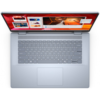 Laptop Dell Inspiron Plus 7640, Procesor Intel Core Ultra 7-155H up to 4.8GHz, 16.0" WQXGA (2560x1600)IPS Anti-Glare 120Hz, 300nits, RAM 32GB(2x16GB)5600MHz DDR5, 1TB SSD M.2 PCIe NVMe, NVIDIA GeForce RTX 4060 8GB GDDR6, culoare Ice Blue, Windows 11 Pro