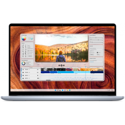 Laptop Dell Inspiron Plus 7640, Procesor Intel Core Ultra 7-155H up to 4.8GHz, 16.0" 2.5K (2560x1600) IPS Anti-Glare, 300nits, RAM 32GB (2x16GB) 5600MHz DDR5, 1TB SSD M.2 PCIe NVMe, NVIDIA GeForce RTX 4060 8GB GDDR6, culoare Ice Blue, Windows11 Pro.