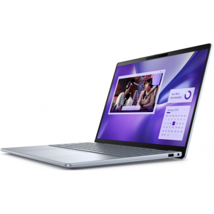 Laptop Dell Inspiron 7441, Procesor Qualcomm Snapdragon X Plus X1P-64-100 up to 3.4GHz, 14.0" QHD+ (2560x1600) Anti-Glare, RAM 16GB LPDDR5X, 1TB SSD M.2 PCIe NVMe, Qualcomm Adreno Graphics, culoare Ice Blue, Windows 11 Pro