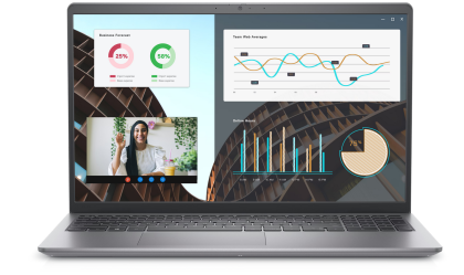 Laptop Dell Vostro 3530, Procesor Gen 13th Intel Core i7 1355U up to 5.0GHz, 15.6" FHD (1920x1080) Anti-Glare 120Hz 250 nits, RAM 16GB (2x8GB) 2666MHz DDR4, 512GB SSD M.2 PCIe NVMe, Intel Iris Xe Graphics, culoare grey, Linux