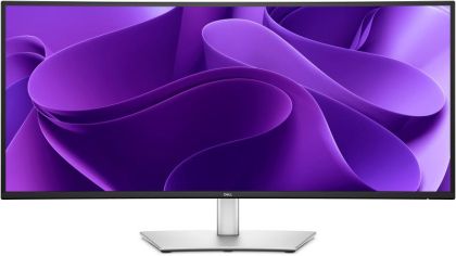 Monitor LED Dell P3425WE curbat, 34.1" WQHD (3440x1440), IPS, 350nits, 5ms, 100Hz, culoare Silver-Black