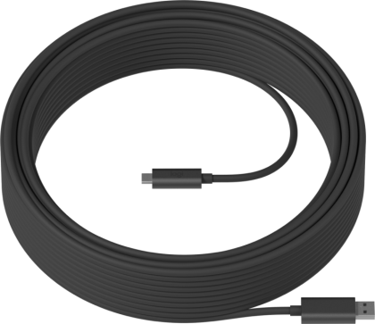 Cablu date Logitech USB-USB-C 10m, negru