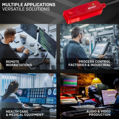 Cablu Lindy USB 2.0, 8m, Active Extensio