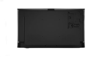 Monitor digital signage Lenovo ThinkVision E55 LFD pe perete in birou modern.