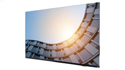 Detaliu margine inferioara display Lenovo ThinkVision E65 LFD cu butoane de control.