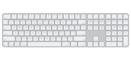 Tastatura Apple Magic Keyboard (2024) cu Touch ID si Numeric Keypad, International, Alb