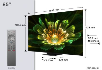 Mini LED TV 4K 85''(215 cm) TCL 85Q7C