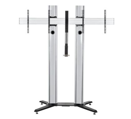 Stand mobil dublu B-Tech 56-65" 2m, ng