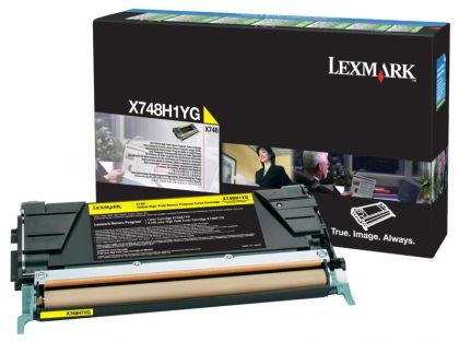 Toner original Lexmark X748H1YG, culoare yellow, capacitate 10000 de pagini