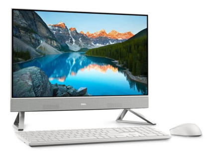 PC all-in-one Dell Inspiron 5430, Procesor Intel Core Ultra 5 120U up to 5.0 GHz, 23.8" FHD (1920x1080) IPS anti-glare 250 nits, touch, ram 16GB (2x8GB) 3200MHz DDR4, 1TB SSD M.2 PCIe NVMe, Intel Graphics, culoare White, Windows 11 Pro
