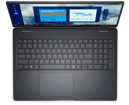 Laptop Dell Pro 16, Procesor Intel Core Ultra 7 255U up to 5.2GHz, 16" FHD+ (1920x1200) anti-glare 300nits, ram 32GB (1x32GB) 5600MHz DDR5, 1TB SSD M.2 PCIe NVMe, Intel Graphics, culoare grey, Windows11 Pro
