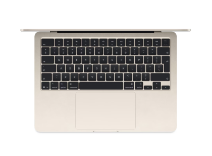 Laptop Apple MacBook Air 13", Procesor Apple M4 CPU cu 10 nuclee, GPU cu 10 nuclee, 13.6"(2560 x 1664) IPS 500nits, ram 32GB, 1TB SSD, tastatura INT, culoare Starlight, macOS Sequoia