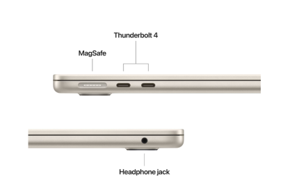 Laptop Apple MacBook Air 13", Procesor Apple M4 CPU cu 10 nuclee, GPU cu 10 nuclee, 13.6"(2560 x 1664) IPS 500nits, ram 32GB, 1TB SSD, tastatura INT, culoare Starlight, macOS Sequoia