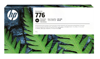 Cartus cerneala original HP 776, culoare photo black ink cartridge, pentru Plotter HP DesignJet Z9+ Pro 64 inch, capacitate 1L.