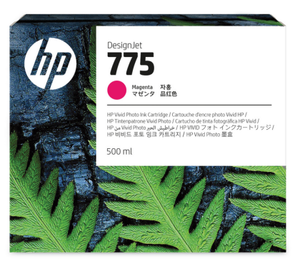 Cartus cerneala original HP 775, culoare magenta ink cartridge, pentru Plotter HP DesignJet Z6 Pro 64 inch, capacitate 500ml.