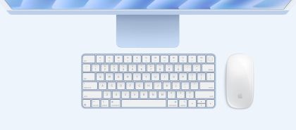 PC all in one Apple iMac 24 inch, Procesor Apple M4 CPU cu 10 nuclee, GPU cu 10 nuclee, Neural Engine 16 nuclee, 23.5" 4.5K (4480x2520) Retina 500niti, ram 24GB, 1TB SSD, tastatura INT, culoare blue, macOS Sequoia