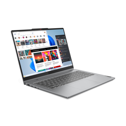 Laptop Lenovo IdeaPad 5 2-in-1 14IRH9, Procesor 13th Generation Intel Core i5 13420H up to 4.6GHz, 14" WUXGA (1920x1200) OLED 400nits Glossy, touch, ram 16GB soldered 5200Mhz LPDDR5x, 1TB SSD M.2 PCIe NVMe, Intel® UHD Graphics, culoare Grey, No OS