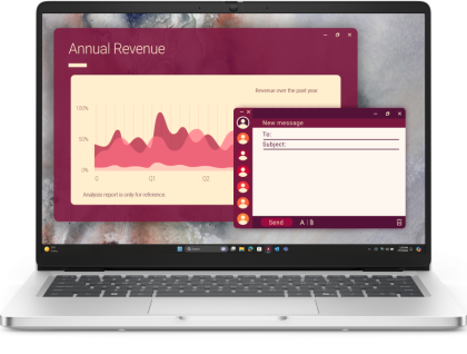 Laptop Dell PRO 14, Procesor Intel Core Ultra 7 265U vPro up to 5.3Ghz, 14" FHD+ (1920x1200) anti-glare 300nits, ram 16GB (1x16GB) 5600Mz DDR5, 512GB SSD M.2 PCIe NVMe, Intel graphics, culoare Silver, Ubuntu 24.04