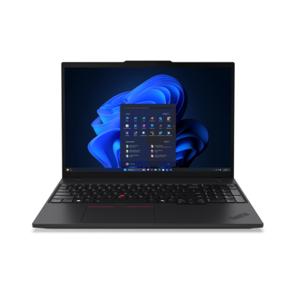 Laptop Lenovo ThinkPad T16 Gen 4 (Intel), Procesor Intel Core Ultra 7 255U up to 5.2Ghz, 16" WUXGA (1920x1200) IPS 500nits Anti-glare, ram 32GB (2x16GB) 5600Mhz DDR5, 512GB SSD M.2 PCIe NVMe, Intel Graphics, culoare Black, Windows11 Pro