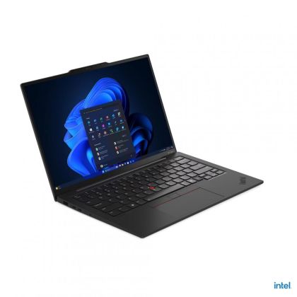 Laptop Lenovo ThinkPad X1 Carbon Gen 13 Aura Edition, Procesor Intel Core Ultra 7 265U up to 5.3Ghz, 14" 2.8K(2880x1800)OLED 500nits AG/AR/AS,touchscreen,ram 64GB soldered 8400Mhz LPDDR5x,1TB SSD M.2 PCIe NVMe, Intel Graphics,culoare Black,Windows11 Pro