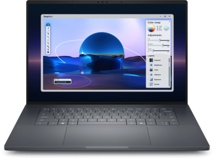 Laptop Dell PRO MAX 16 MA16250, Procesor Intel Core Ultra 7 265H up to 5.3Ghz, 16" FHD+ (1920x1200) anti-glare 500nits, ram 32GB 8400Mhz LPDDR5x, 1TB SSD M.2 PCIe NVMe, NVIDIA RTX PRO 1000 Blackwell 8GB GDDR7, culoare Black, Windows11 Pro