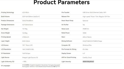 CREALITY HALOT-MAGE S RESIN 3D PRINTER