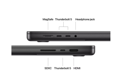 Laptop Apple MacBook Pro 16", Procesor Apple M4 Max, CPU cu 16 nuclee, GPU cu 40 nuclee, 16.2"(3456 x 2234) Retina 1000nits, ram 128GB, 1TB SSD, tastatura INT, culoare Space Black, macOS Sequoia