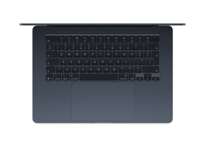 Laptop Apple MacBook Air 15", Procesor Apple M4 CPU cu 10 nuclee, GPU cu 10 nuclee, 15.3"(2880 x 1864) IPS 500nits, ram 32GB, 1TB SSD, tastatura INT, culoare Midnight, macOS Sequoia