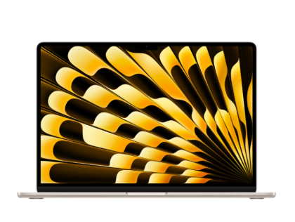 Laptop Apple MacBook Air 15", Procesor Apple M4 CPU cu 10 nuclee, GPU cu 10 nuclee, 15.3"(2880 x 1864) IPS 500nits, ram 16GB, 1TB SSD, tastatura INT, culoare Starlight, macOS Sequoia