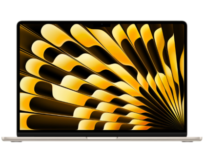 Laptop Apple MacBook Air 15", Procesor Apple M4 CPU cu 10 nuclee, GPU cu 10 nuclee, 15.3"(2880 x 1864) IPS 500nits, ram 24GB, 1TB SSD, tastatura INT, culoare Starlight, macOS Sequoia