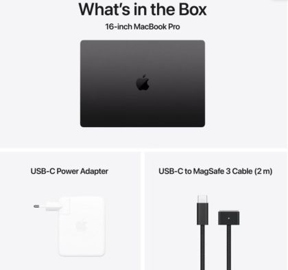 Laptop Apple MacBook Pro 16", Procesor Apple M4 Max, CPU cu 16 nuclee, GPU cu 40 nuclee, 16.2"(3456 x 2234) Retina 1000nits, ram 64GB, 1TB SSD, tastatura INT, culoare space black, macOS Sequoia