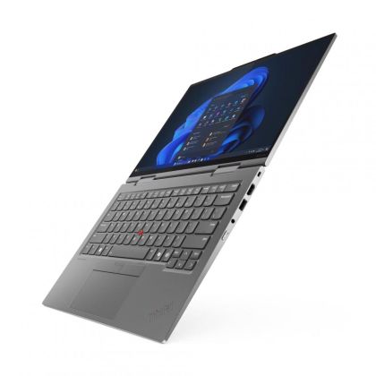 Laptop Lenovo ThinkPad X1 2-in-1 Gen 10 Aura Edition, Procesor Intel Core Ultra 7 265U up to 5.3Ghz, 14" 2.8K (2880x1800) OLED 500nits AR/AS, touchscreen,ram 64GB soldered 8400Mhz LPDDR5x,2TB M.2 PCIe NVMe,Intel Graphics,culoare Grey, Windows11 Pro