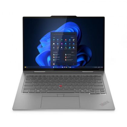 Laptop Lenovo ThinkPad X1 2-in-1 Gen 10 Aura Edition, Procesor Intel Core Ultra 7 265U up to 5.3Ghz, 14" 2.8K (2880x1800) OLED 500nits AR/AS, touchscreen,ram 64GB soldered 8400Mhz LPDDR5x,2TB M.2 PCIe NVMe,Intel Graphics,culoare Grey, Windows11 Pro