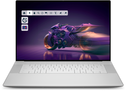 Laptop Dell 16 Premium DA16250, Procesor Intel Core Ultra 9 285H up to 5.4Ghz, 16.3" 4K(3840 x 2400)Oled 400nits InfinityEdge, touchscreen, ram 32GB 7467Mhz LPDDR5x, 1TB SSD M.2 PCIe NVMe, NVIDIA GeForce RTX 5060 8GB GDDR7, culoare Platinum, Windows11 Pro