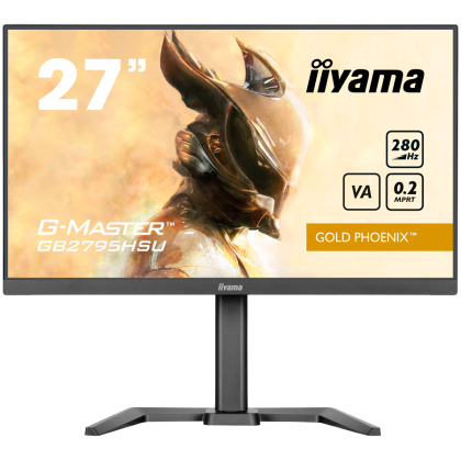 27inch Fast VA Gaming G-Master Gold Phoenix Free Sync Premium 1920x1080 at280Hz 300cd 4000:1 HDMI DP Speakers USB Black Tuner 15cm Height Stand