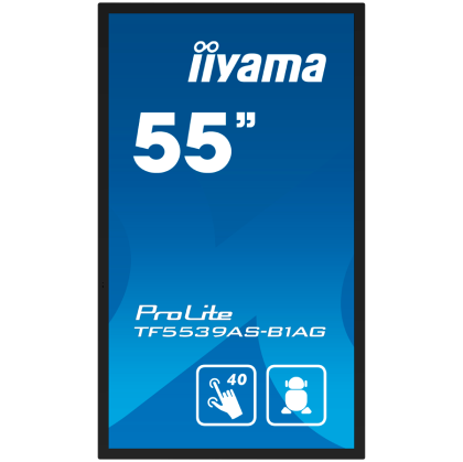 IIYAMA Prolite TF5539AS-B1AG Business Monitor - 139 cm (54.6"), 4K UHD (3840x2160), IPS LED, 60Hz, 8ms, 500 cd/m²