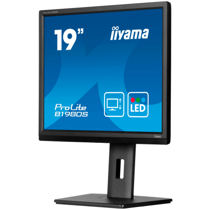 Iiyama PROLITE B1980S-B1 LED monitor 19 inch 1280 x 1024 75 Hz TN 250 cd 1000:1 3ms HDMI DP, SPEAKER B1980S-B1