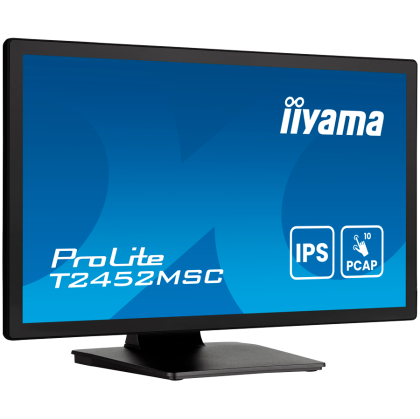 24" IPS Bonded PCAP, 10P Touch with AG and Anti-Finger print coating, 1920x1080, Flat Bezel Free Glass Front, HDMI, DisplayPort, 345cd/m2 (with touch), USB Hub 2x 3.2, Speakers