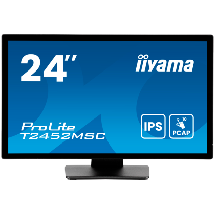 24" IPS Bonded PCAP, 10P Touch with AG and Anti-Finger print coating, 1920x1080, Flat Bezel Free Glass Front, HDMI, DisplayPort, 345cd/m2 (with touch), USB Hub 2x 3.2, Speakers