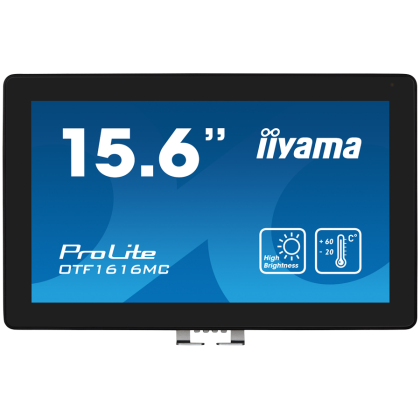 15,6" PCAP Bezel Free 10P Touch, 1920x1080, UV-filter+AF+AG coating, DisplayPort, HDMI, VGA, 935cd/m2 (with touch), Brightness, Active Cooling, Through Glass (Gloves) mode, External Power Adapter, USB Interface, Open frame, IP65