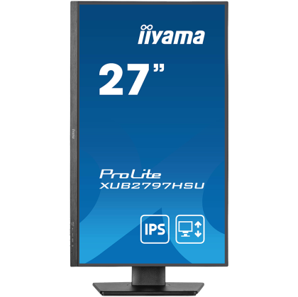IIYAMA Prolite XUB2797HSU-B2 Business Monitor - 68.6 cm (27''), FULL HD (1920x1080), IPS LED, 100Hz, 300 cd/m², matte / black