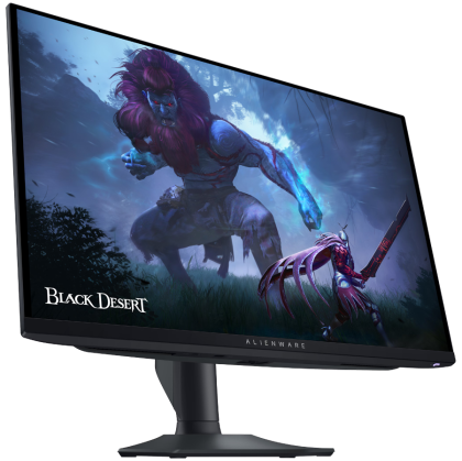 Dell Alienware AW2725DF Gaming Monitor, 27"(26.7") QD OLED QHD 2560x1440 360Hz AG, 1000 cd/m2 (HDR peak), 1.5m:1, 0.03ms, 178/178, 2xDP 1.4, 1xHDMI 2.1, 1xUSB Type-B up, 3xUSB Type-A down, 1xUSB Type-C down, AMD FreeSync, Height, Tilt, Swivel, Pivot