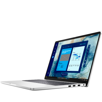Laptop Dell Pro 16, Procesor Intel Core Ultra 7 255U up to 5.2GHz, 16" FHD+ (1920x1200) IPS anti-glare 300nits, ram 32GB (1x32GB) 5600MHz DDR5, 1TB SSD M.2 PCIe NVMe, Intel Graphics, culoare silver, Windows11 Pro