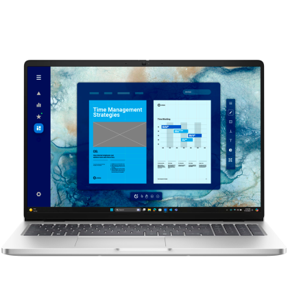 Laptop Dell Pro 16, Procesor Intel Core Ultra 7 255U up to 5.2GHz, 16" FHD+ (1920x1200) IPS anti-glare 300nits, ram 32GB (1x32GB) 5600MHz DDR5, 1TB SSD M.2 PCIe NVMe, Intel Graphics, culoare silver, Windows11 Pro